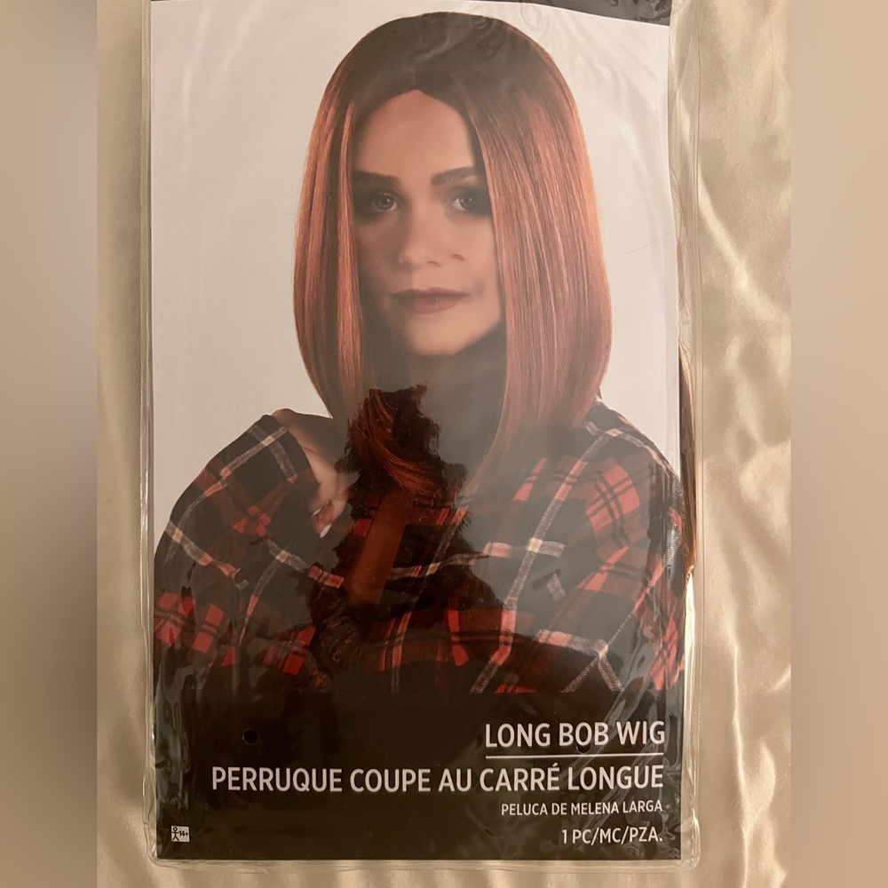 Never worn Red Bob Wig